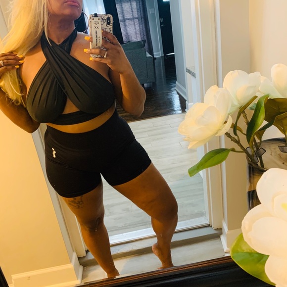 Criss cross top black M , orange xs-L - Picture 3 of 3